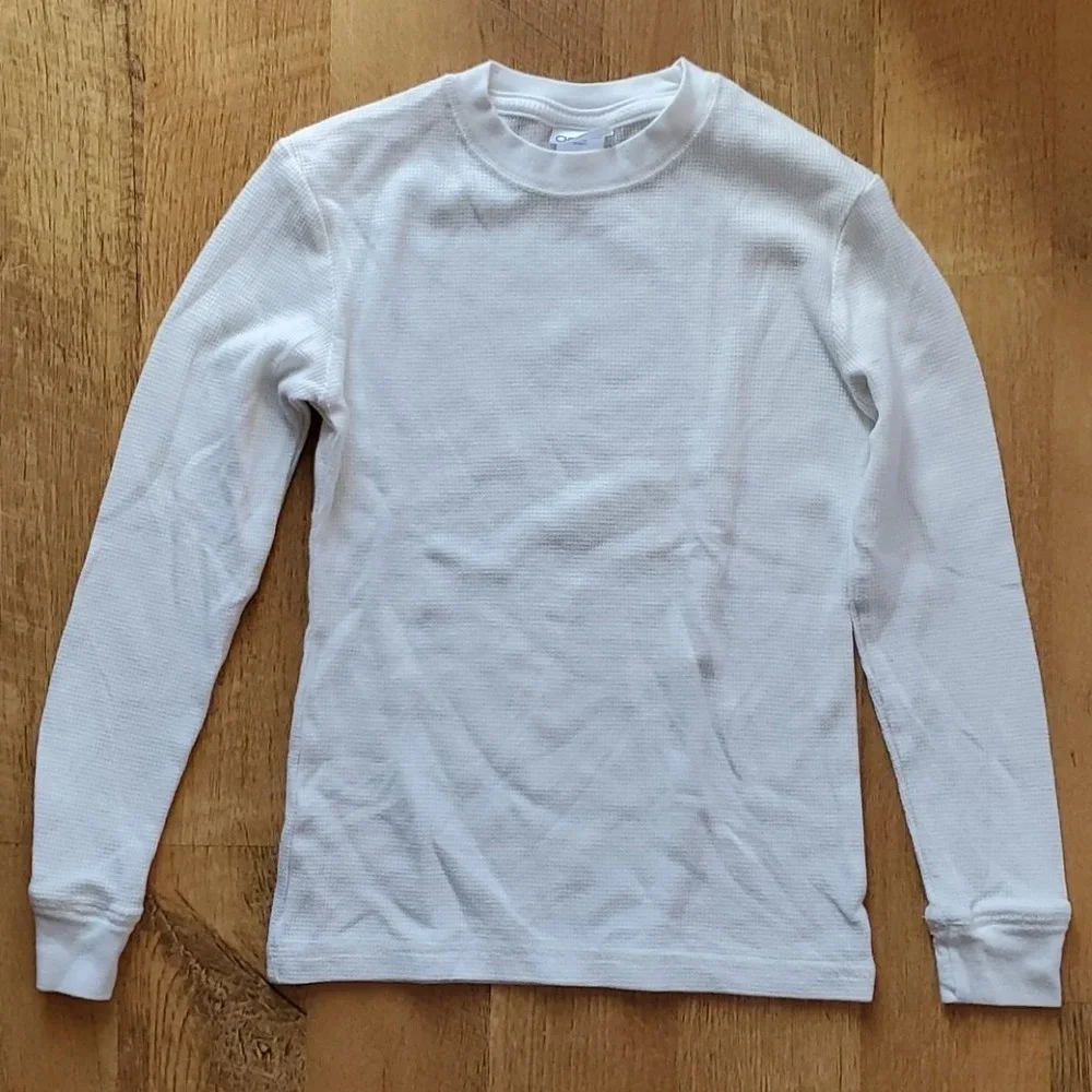 Cherokee Kids Waffle‎ Weave Layering Piece Cream Long Johns Size 7/8